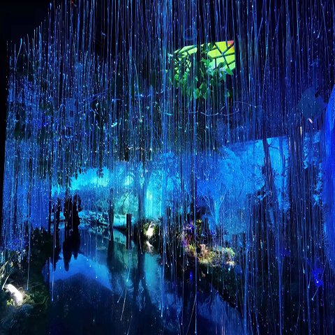 夜光丛林互动<font style="color: #FF8F00 !important;">灯光装置</font> 光纤树木亮化阿凡达神秘森林