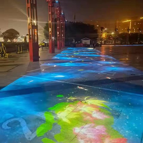 户外地面投影出租 夜游内容定制开发 设备安装