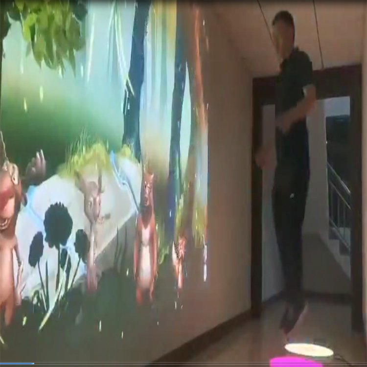 互动儿童跳跃精灵猴子跳互动装置道具