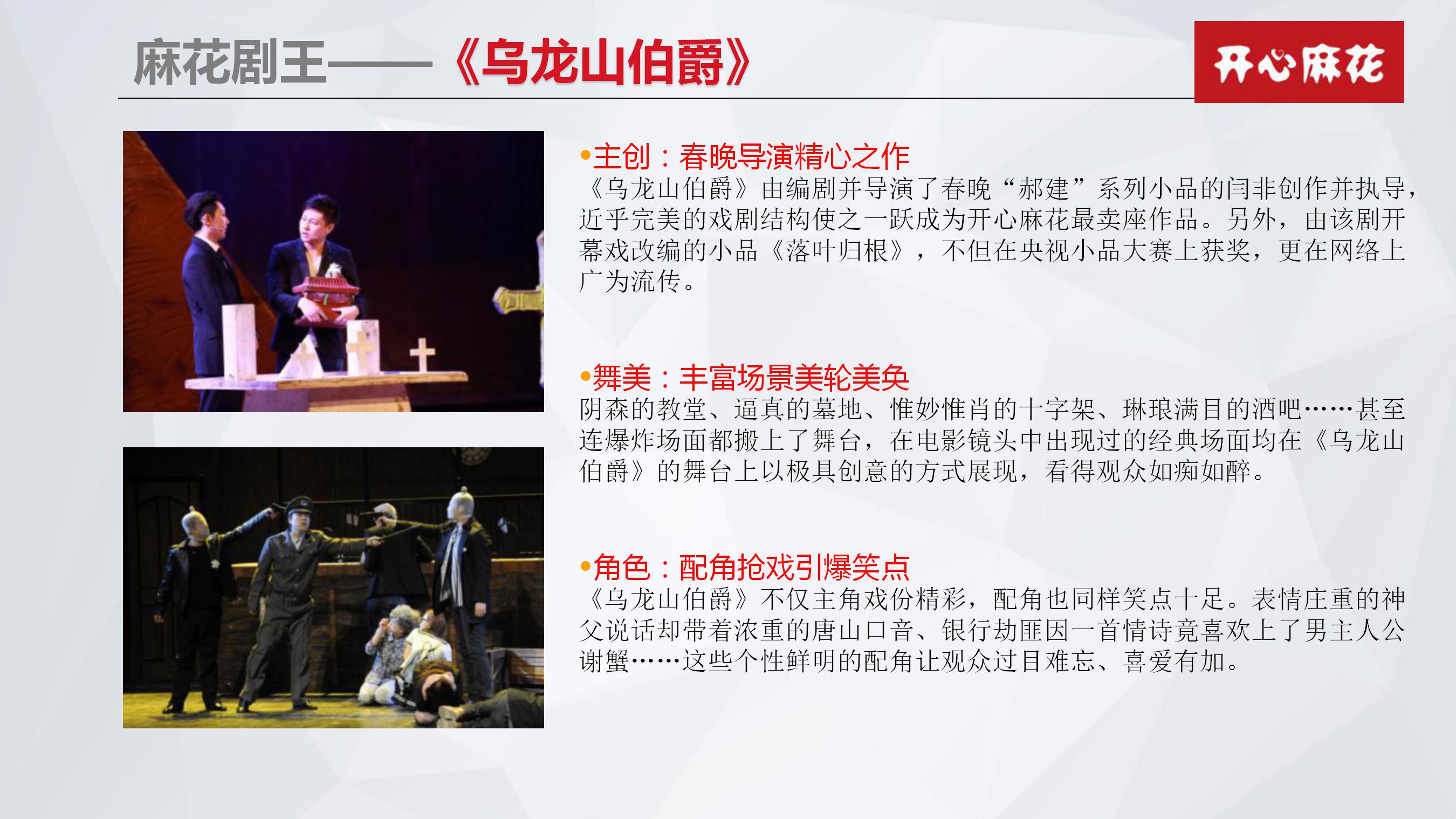 开心麻花舞台剧《乌龙山伯爵》