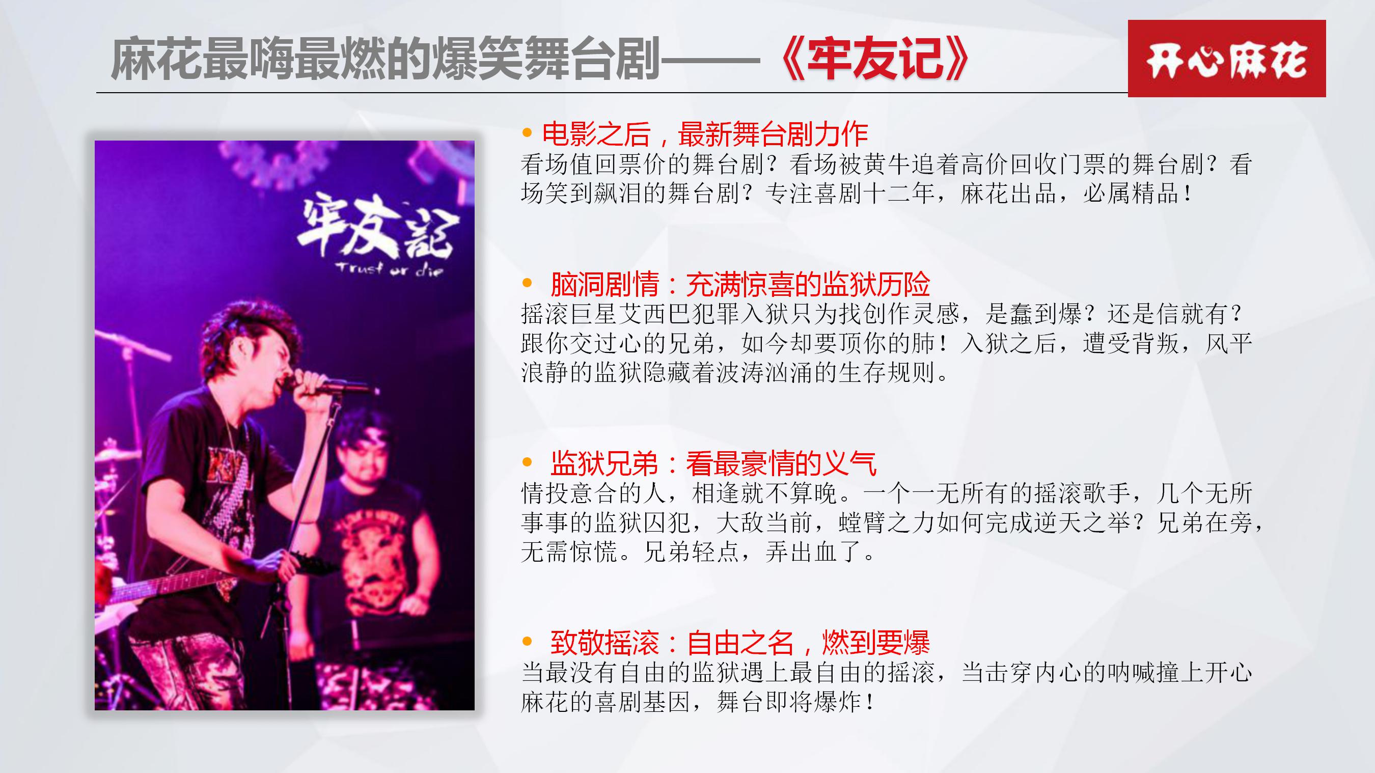开心麻花舞台剧《牢友记》