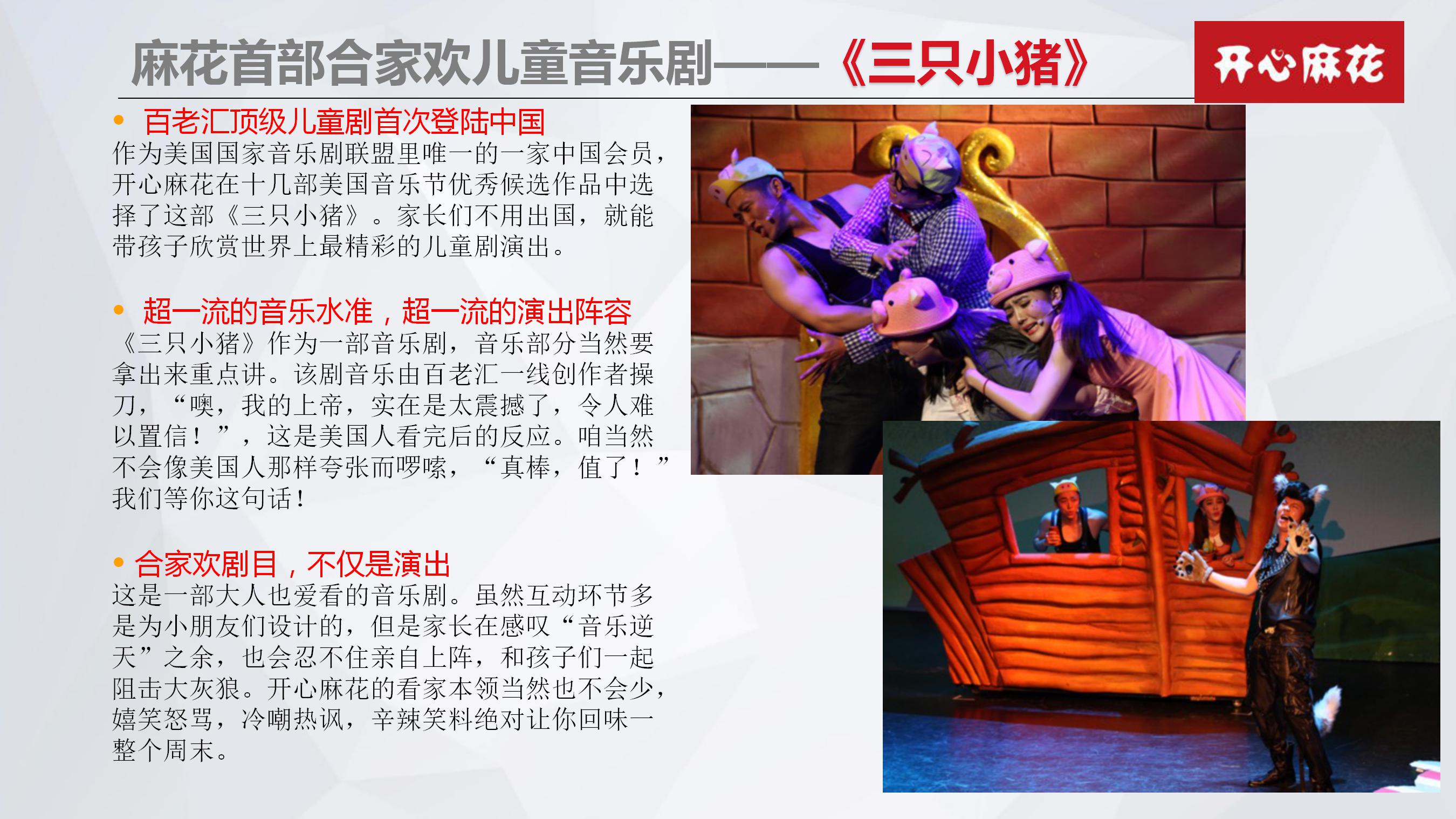 开心麻花舞台剧《三只小猪》