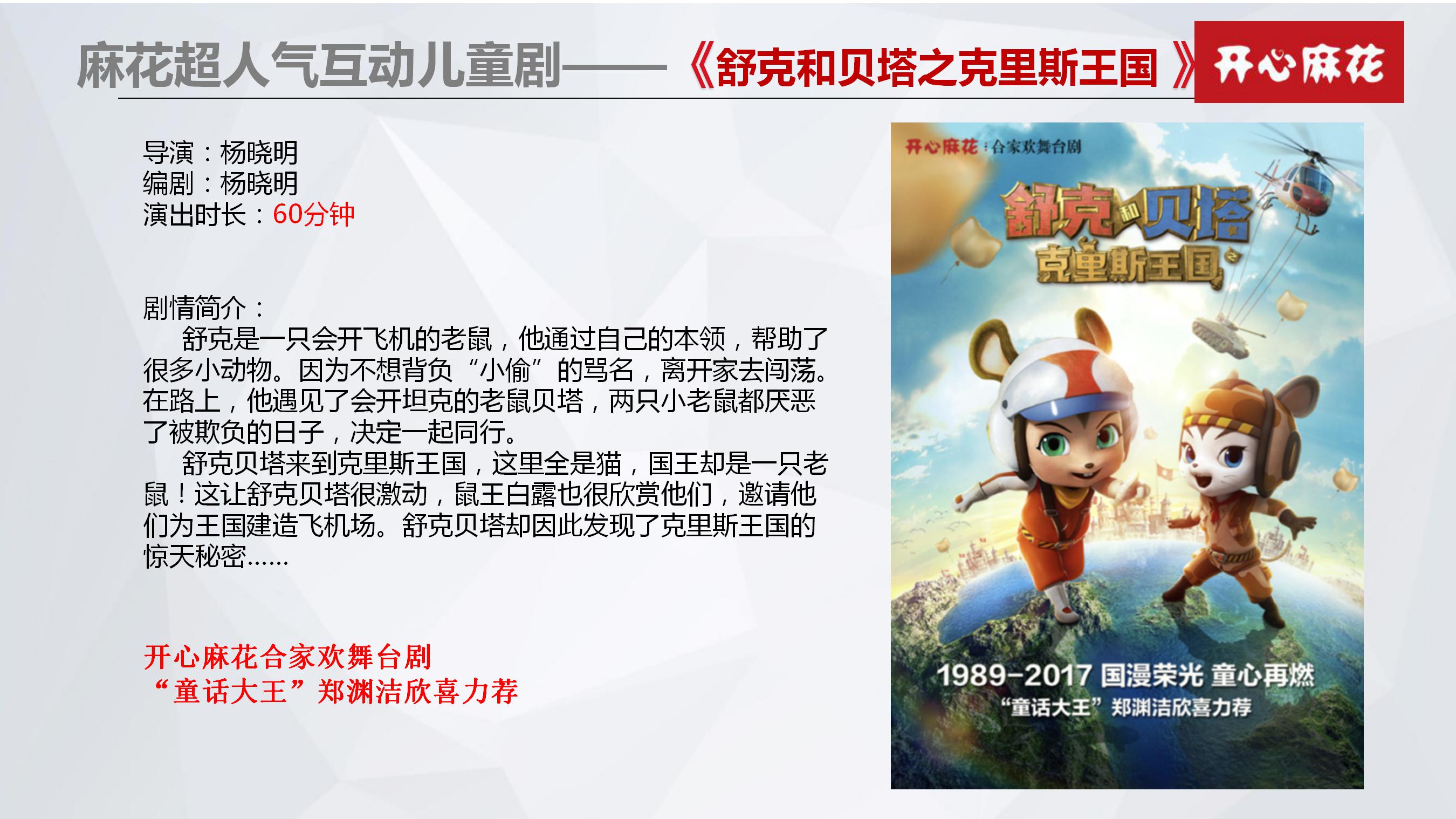开心麻花舞台剧《舒克和贝塔之克里斯王国》