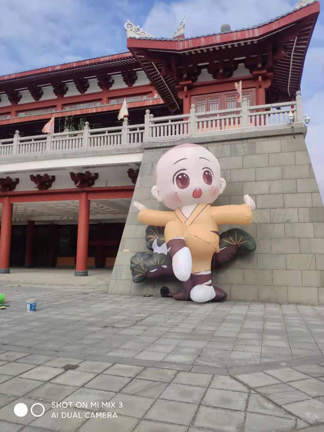 定制充气吉祥物卡通气模企业品牌IP来图定制免费设计气模造型