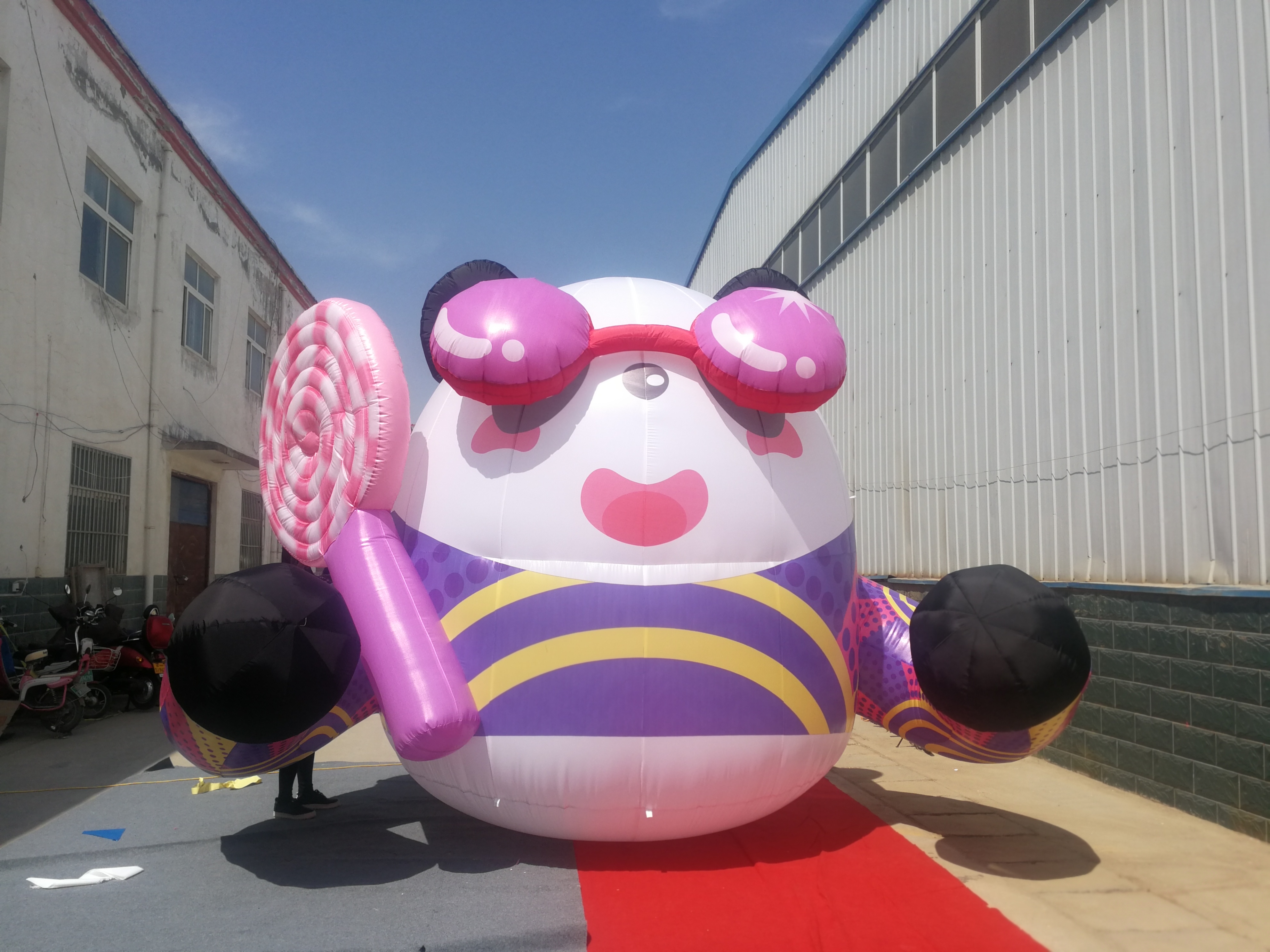 定制充气吉祥物卡通气模企业品牌IP来图定制免费设计气模造型