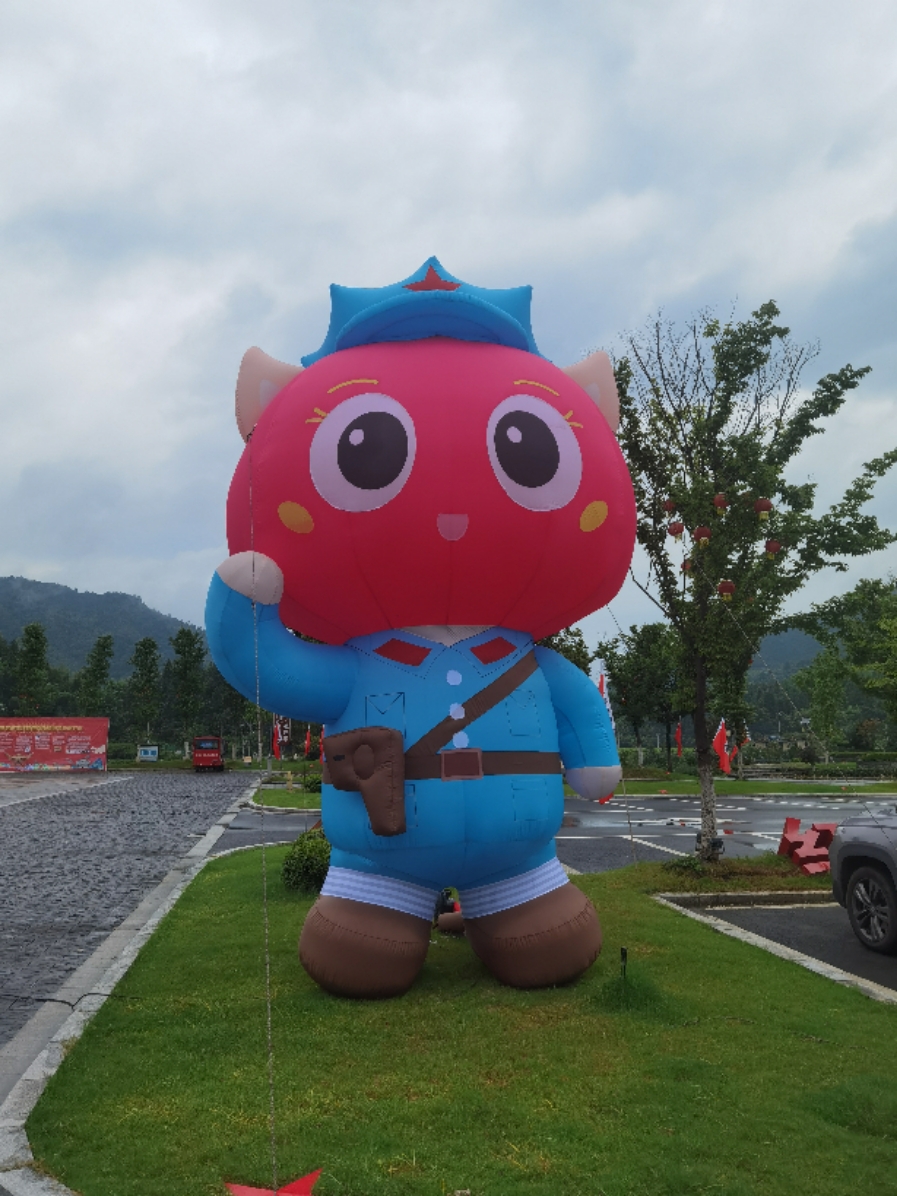 定制充气吉祥物卡通气模企业品牌IP来图定制免费设计气模造型