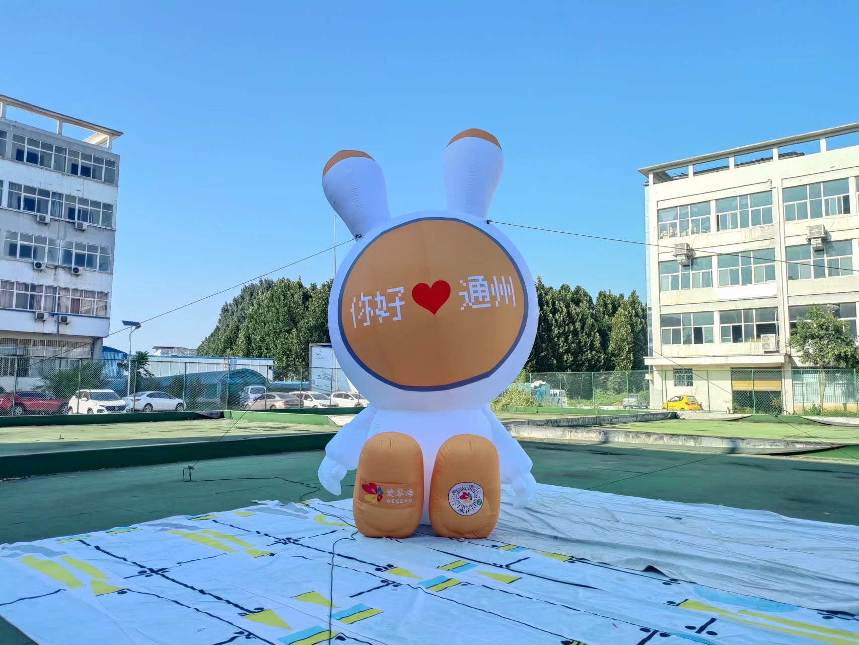 充气兔子气模大集合景区装饰商场美陈开业庆典活动宣传气模道具