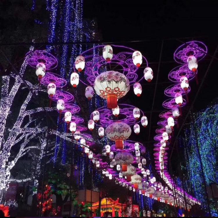 亮化天幕灯商业街美陈