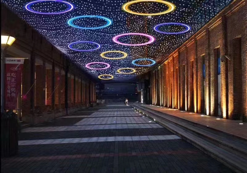 亮化天幕灯商业街美陈