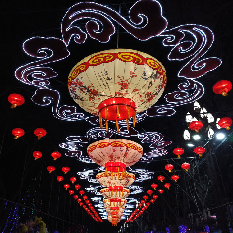 亮化天幕灯商业街美陈