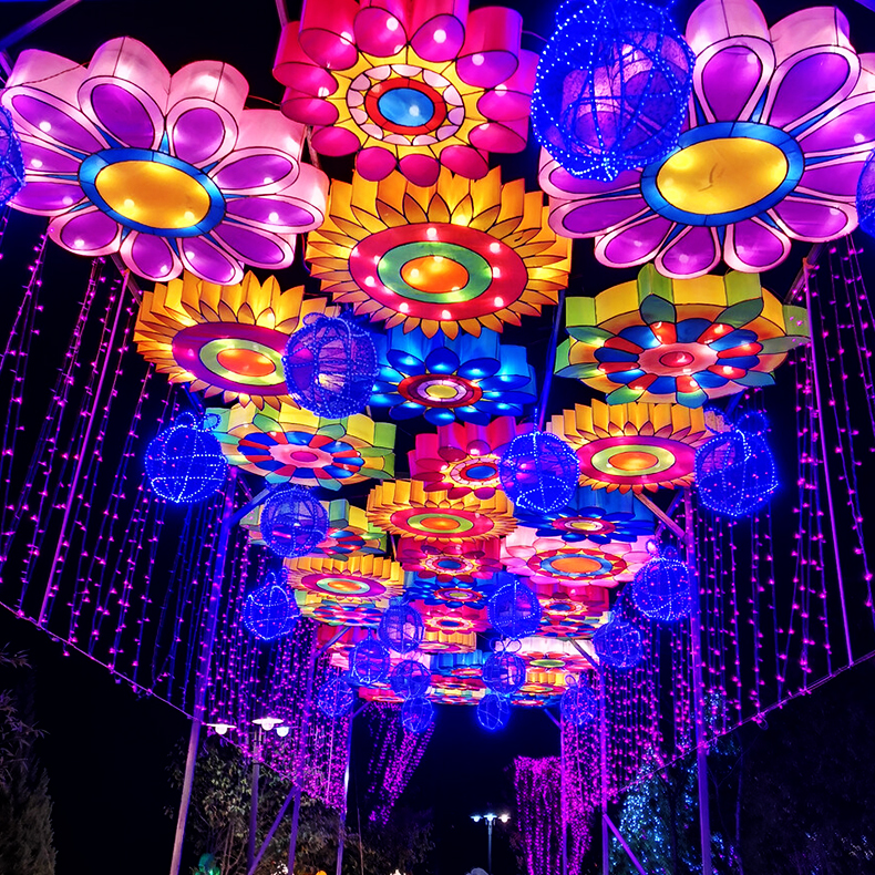 亮化天幕灯商业街美陈