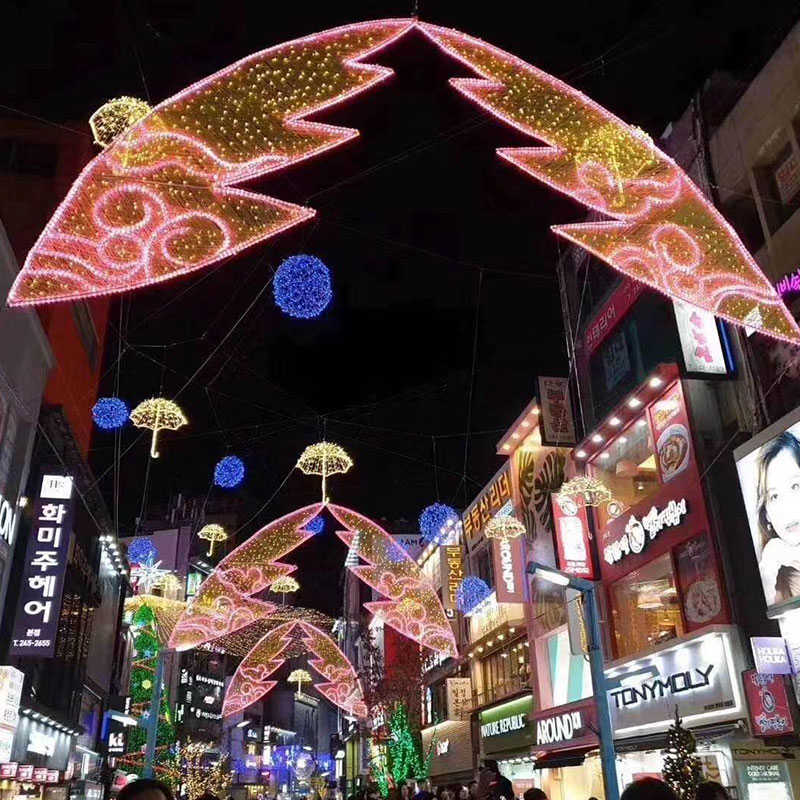 亮化天幕灯商业街美陈