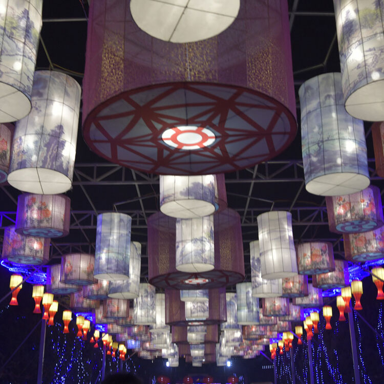 亮化天幕灯商业街美陈