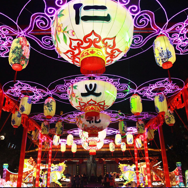 亮化天幕灯商业街美陈