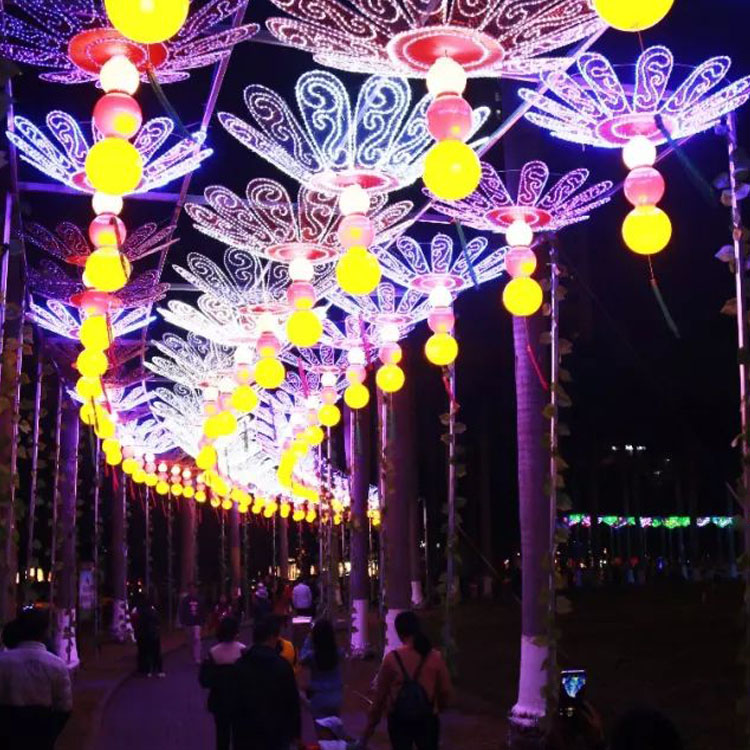 亮化天幕灯商业街美陈