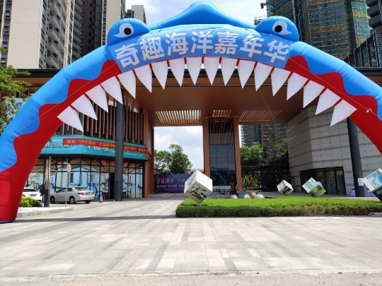 充气章鱼气模海豚鲸鱼模型景区节日店庆海洋主题公园动物美陈