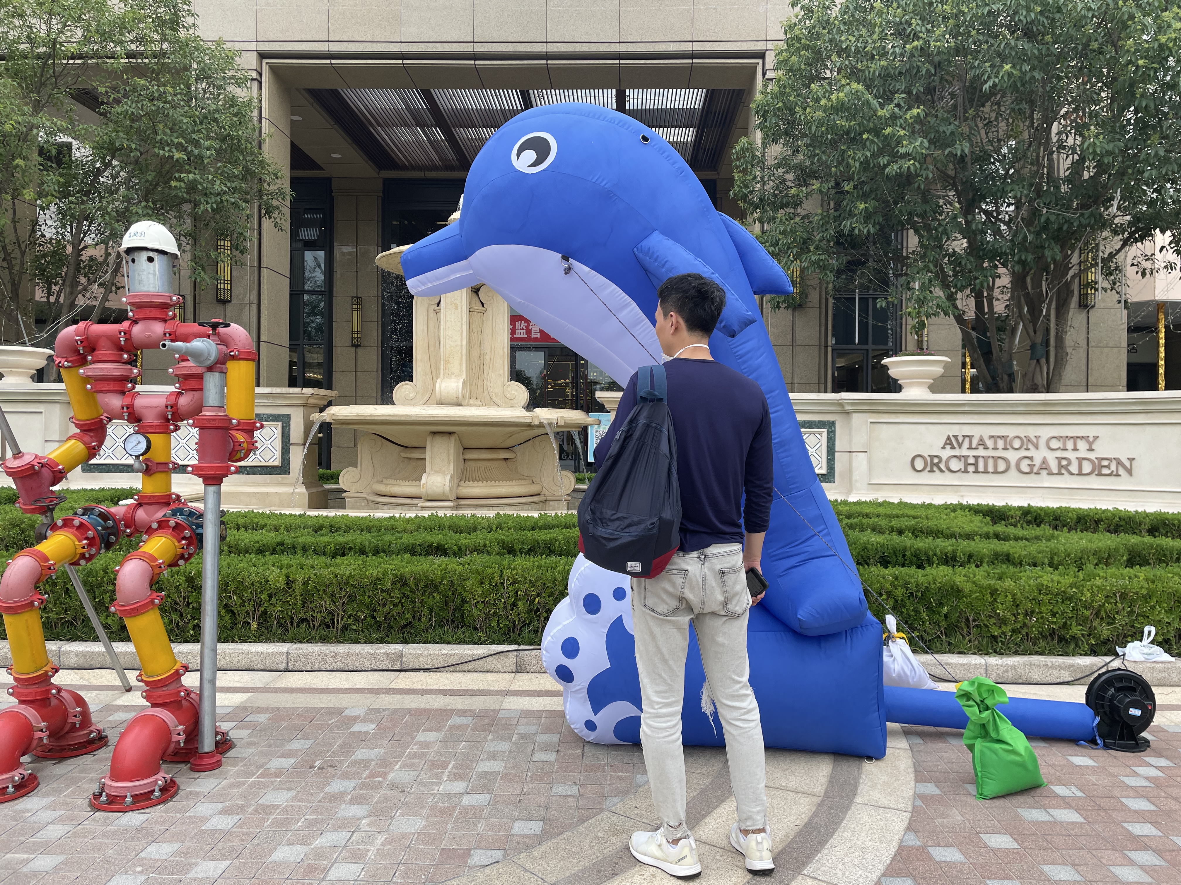 充气章鱼气模海豚鲸鱼模型景区节日店庆海洋主题公园动物美陈