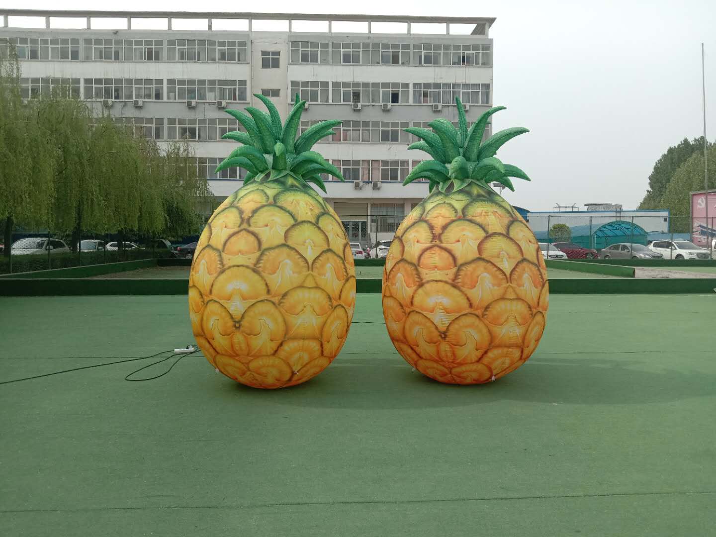 定制充气卡通水果蔬菜气模拱门西瓜菠萝草莓模型行走人偶农场活动