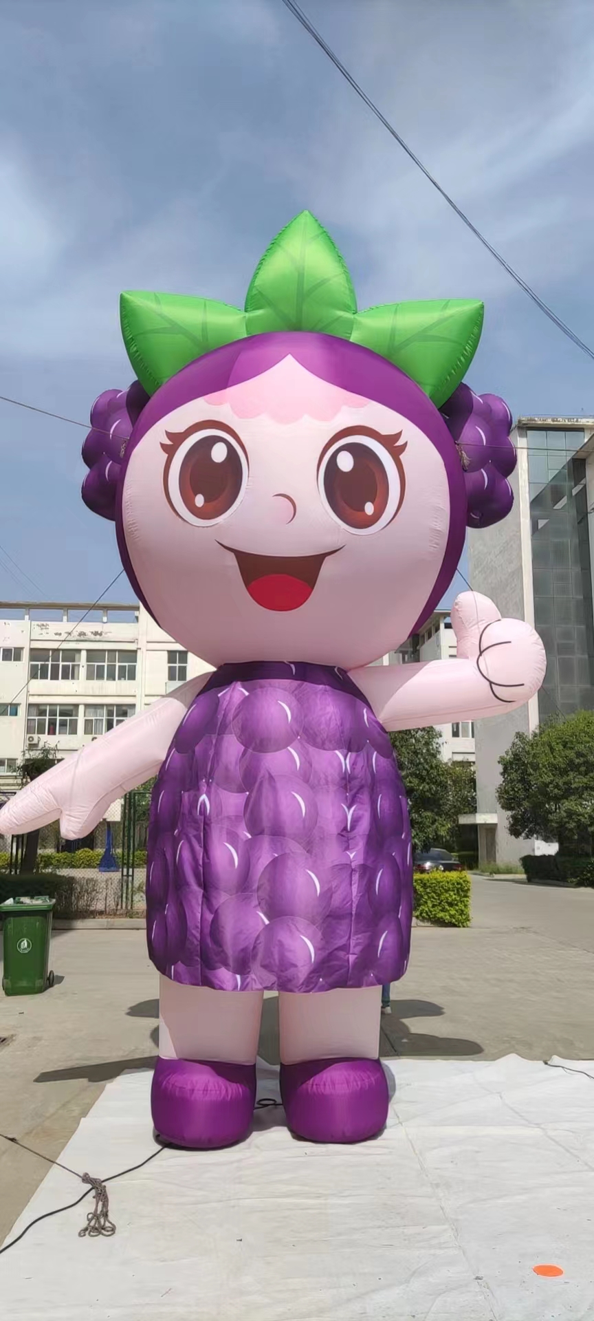 定制充气卡通水果蔬菜气模拱门西瓜菠萝草莓模型行走人偶农场活动
