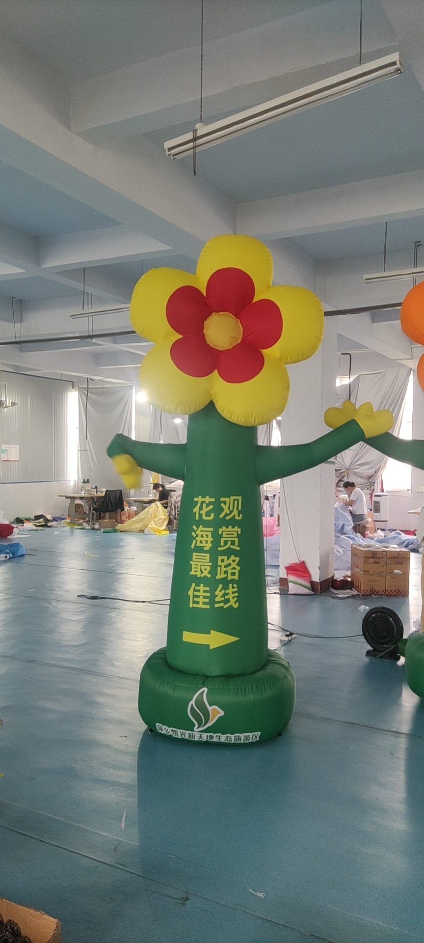 充气花朵气模定制卡通人偶发光花模型蘑菇加灯光景区大型活动宣传
