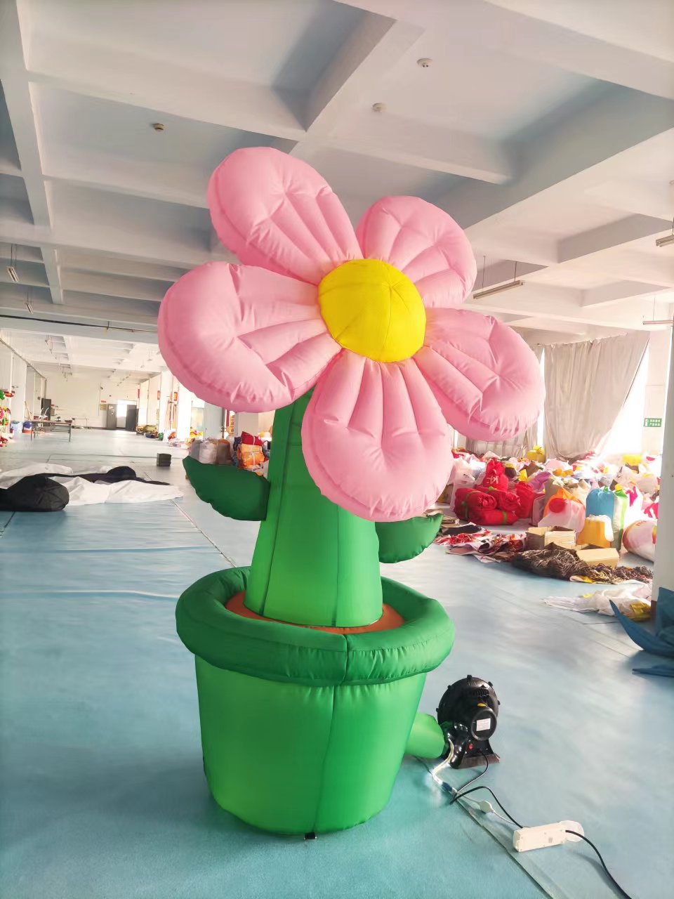 充气花朵气模定制卡通人偶发光花模型蘑菇加灯光景区大型活动宣传