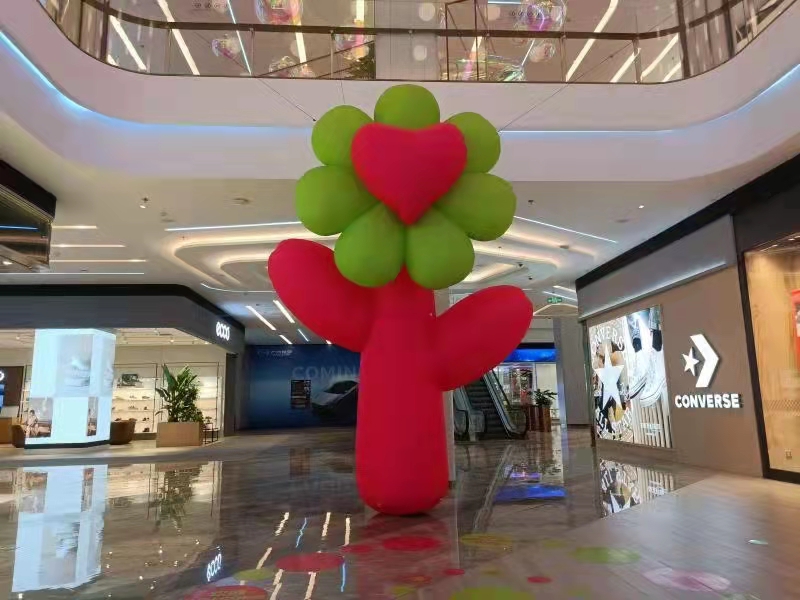 充气花朵气模定制卡通人偶发光花模型蘑菇加灯光景区大型活动宣传
