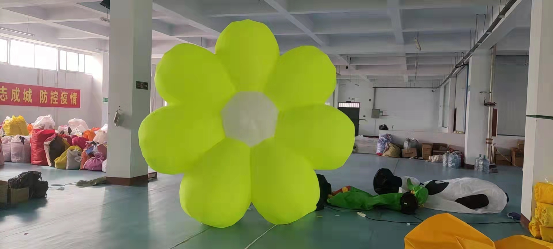 充气花朵气模定制卡通人偶发光花模型蘑菇加灯光景区大型活动宣传