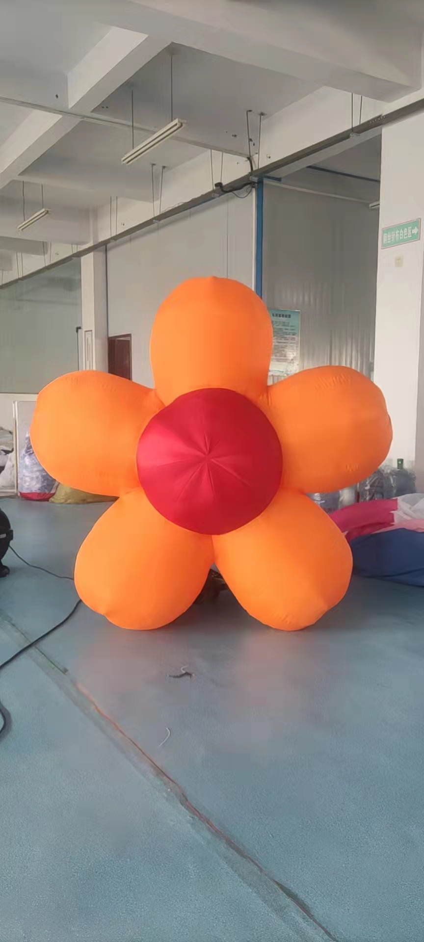 充气花朵气模定制卡通人偶发光花模型蘑菇加灯光景区大型活动宣传