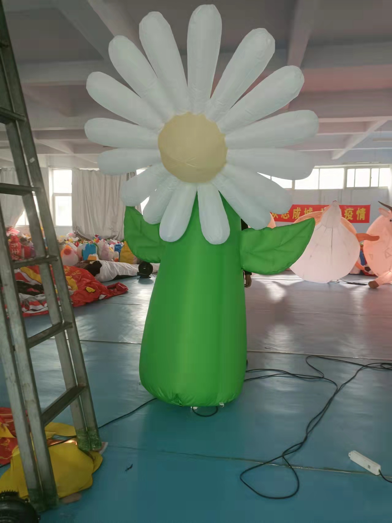 充气花朵气模定制卡通人偶发光花模型蘑菇加灯光景区大型活动宣传