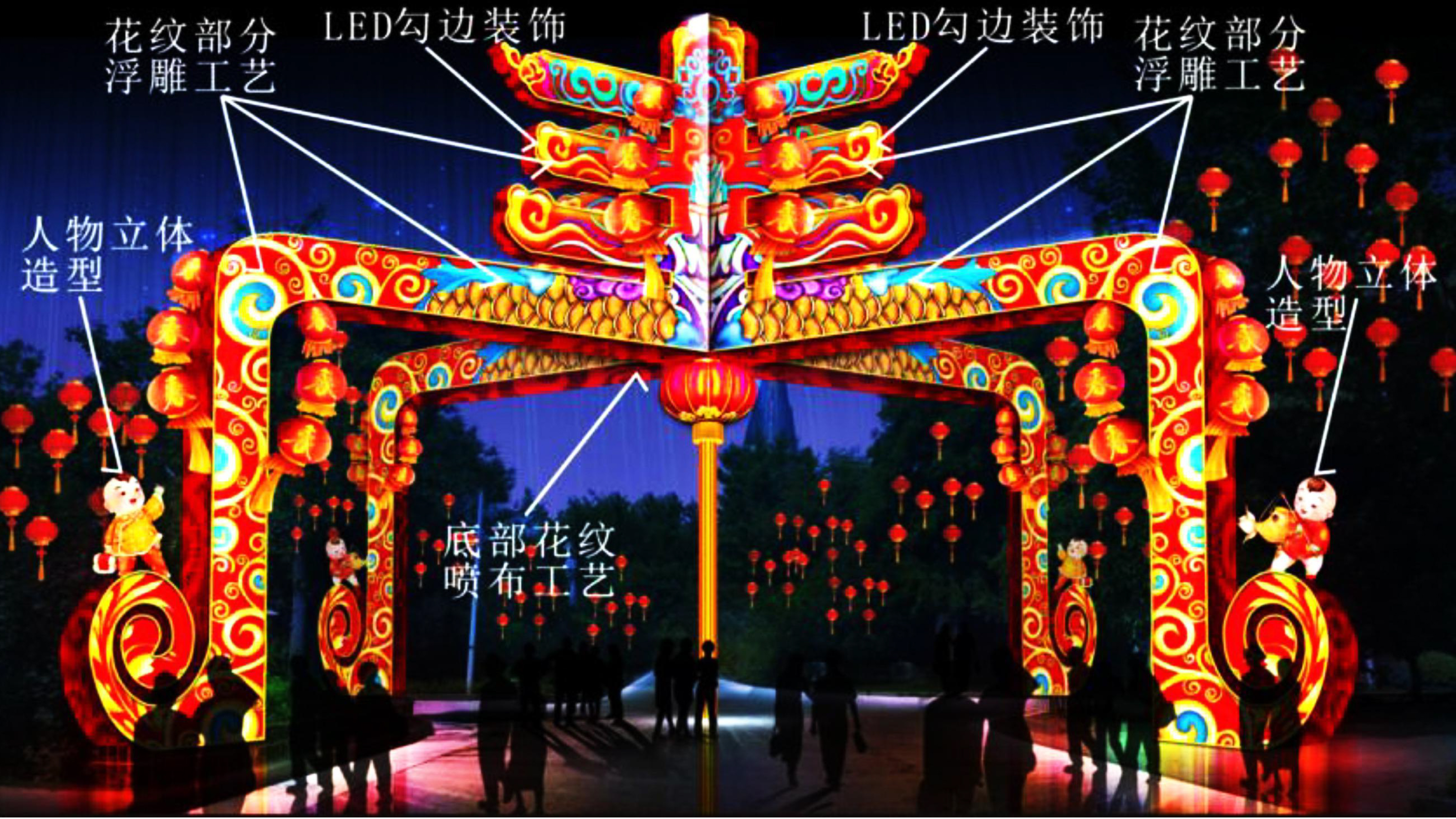 大型节日彩灯花灯造型
