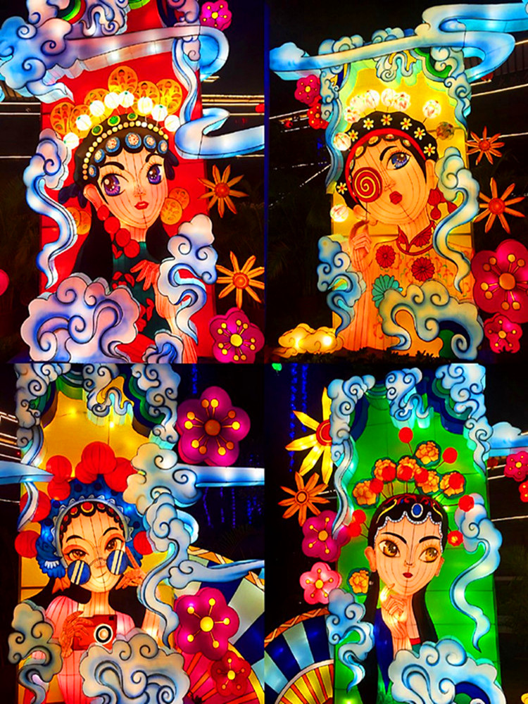 国潮花灯节日灯会网红美陈打卡