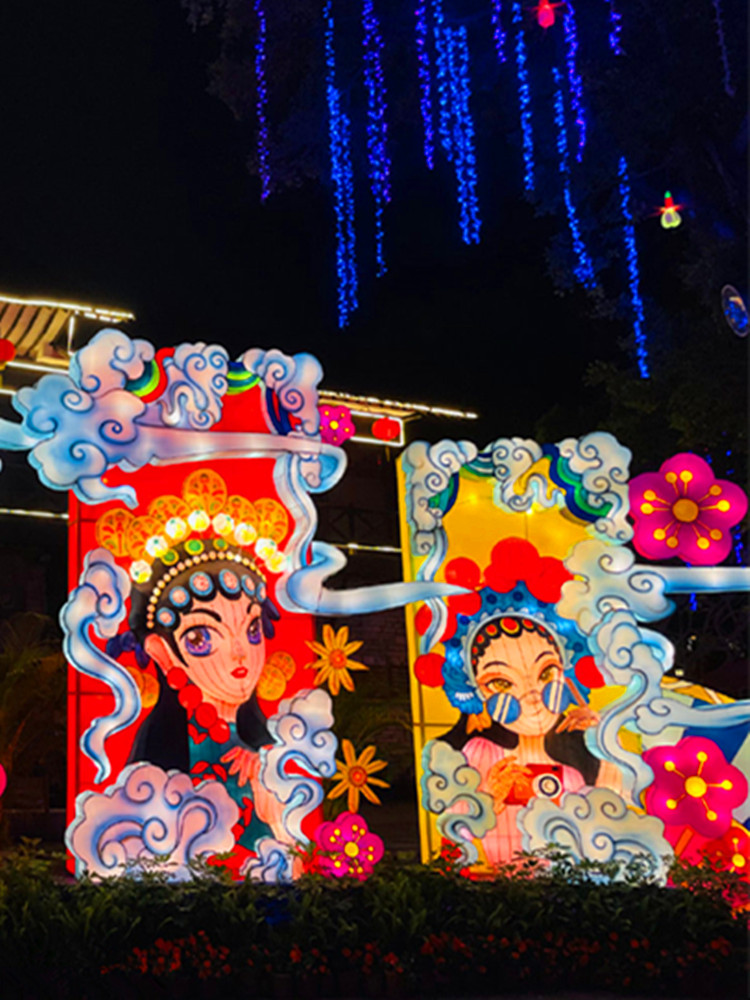 国潮花灯节日灯会网红美陈打卡