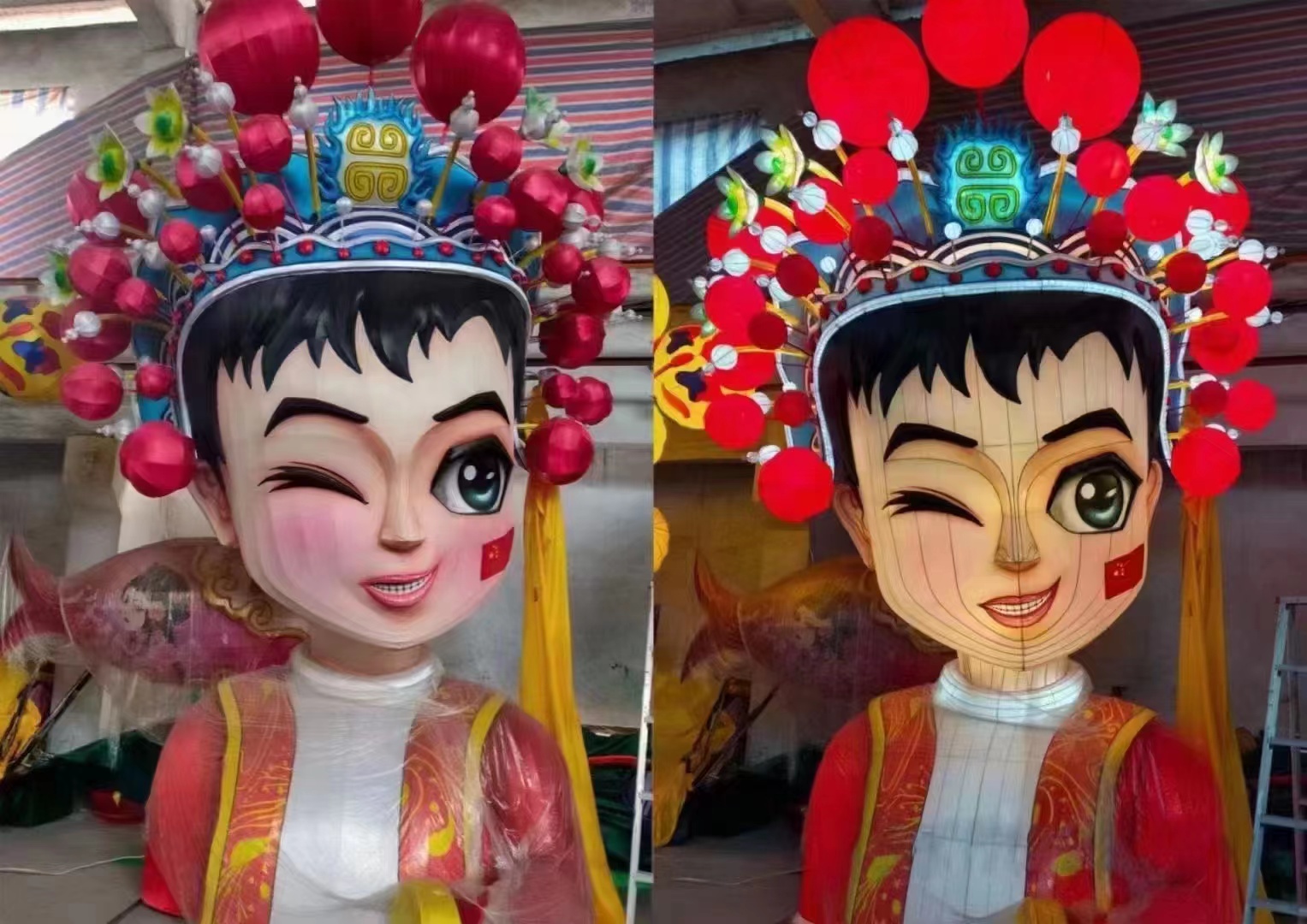 国潮花灯节日灯会网红美陈打卡