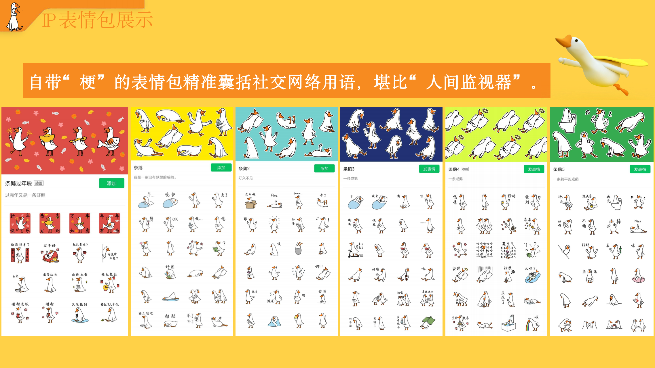 条鹅 - 表情包IP授权
