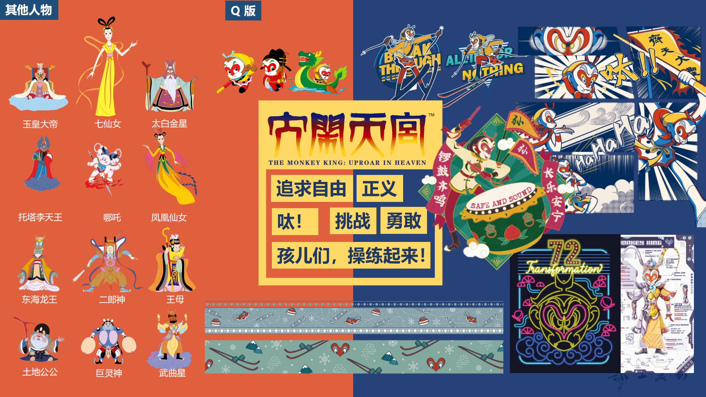 大闹天宫、黑猫警长、葫芦娃、宝莲灯、哪吒、大耳朵图图、阿凡提、三个和尚 - 上美影电影版权授权合作