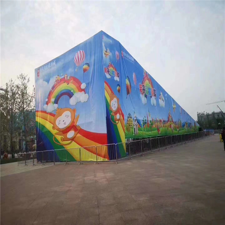 色彩艳丽七彩滑道租赁鸿升提供彩虹滑道出售