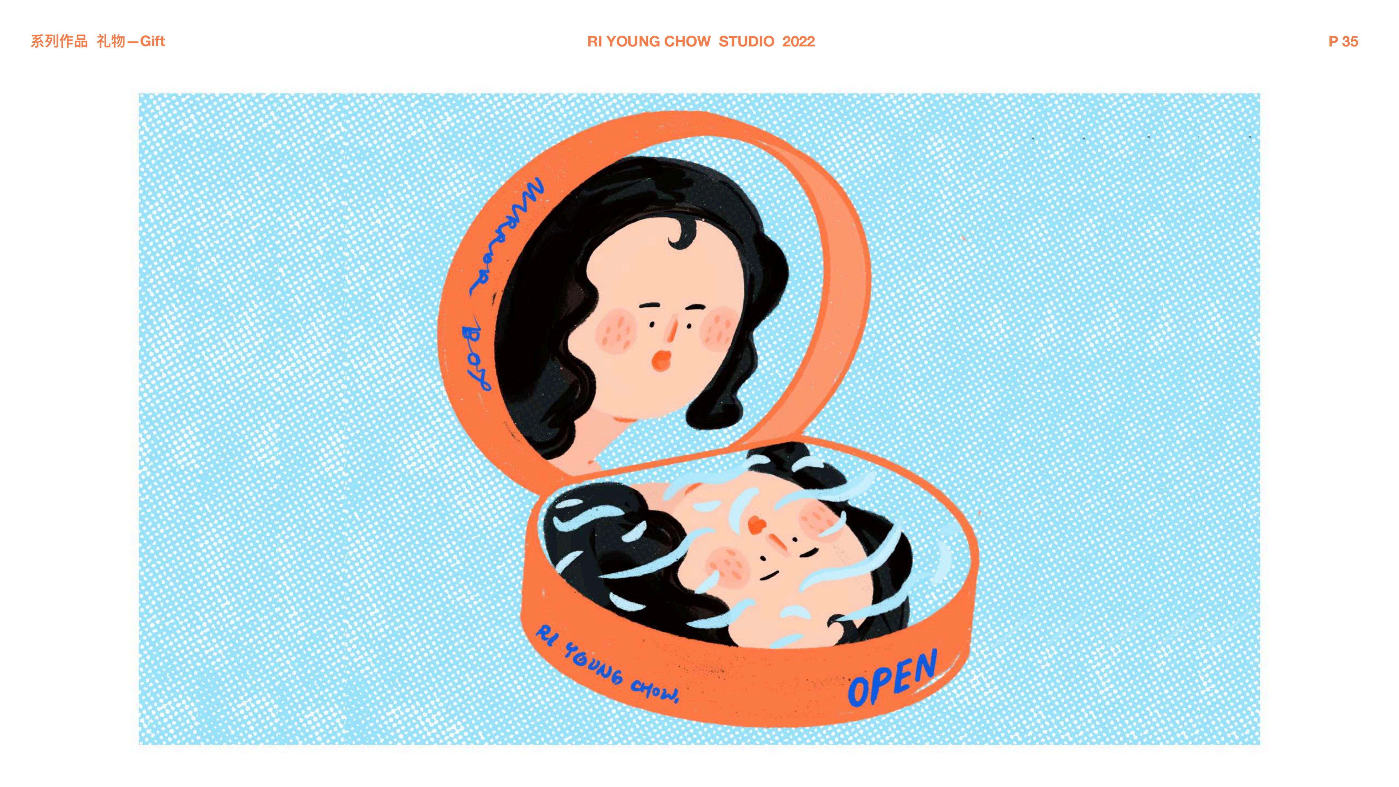 下腰女孩 - 插画师周日央合作IP美陈展