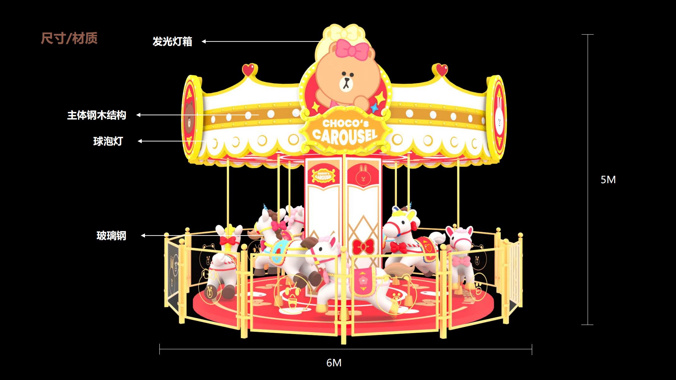 LINE FRIENDS趣享假日旋转木马嘉年华IP展