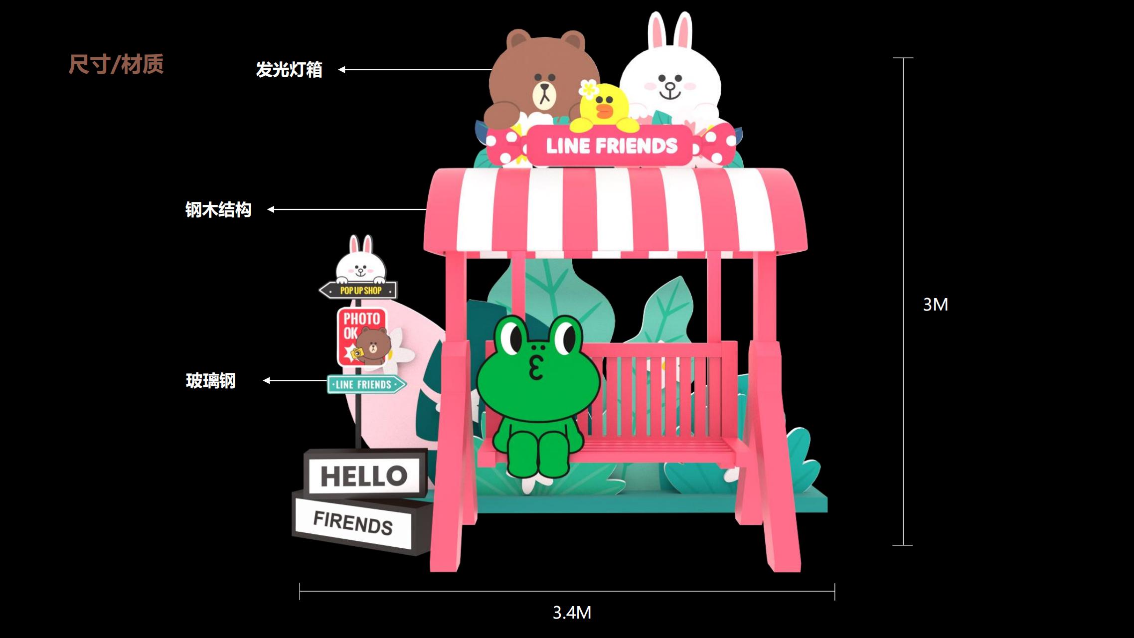 LINE FRIENDS趣享假日旋转木马嘉年华IP展