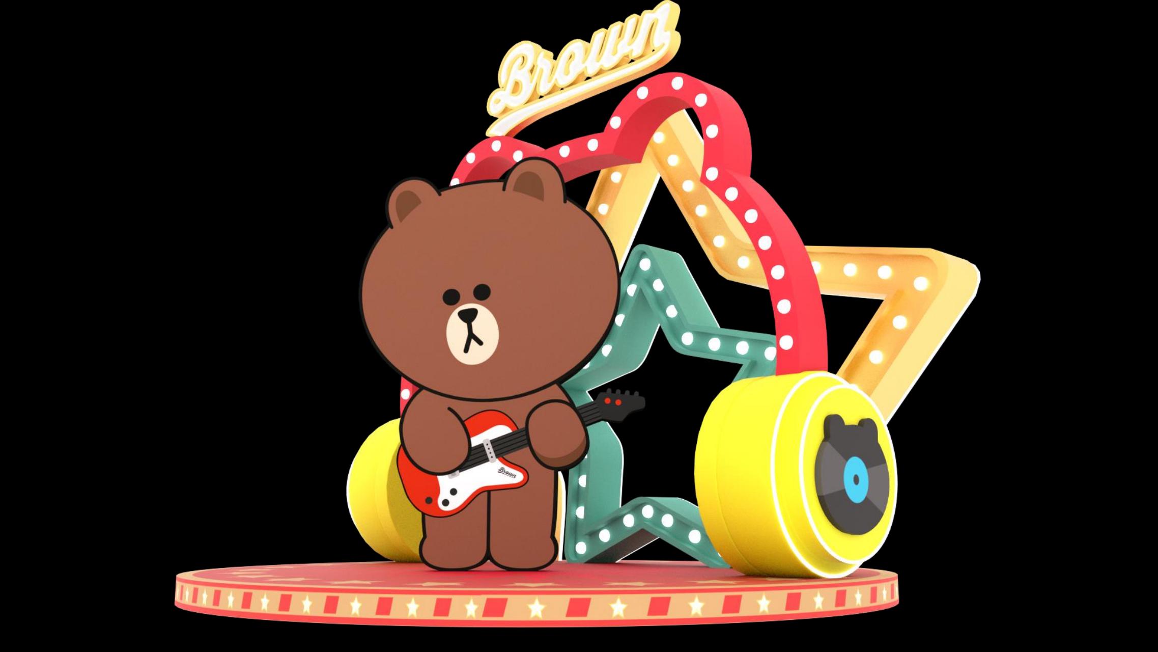 LINE FRIENDS趣享假日旋转木马嘉年华IP展