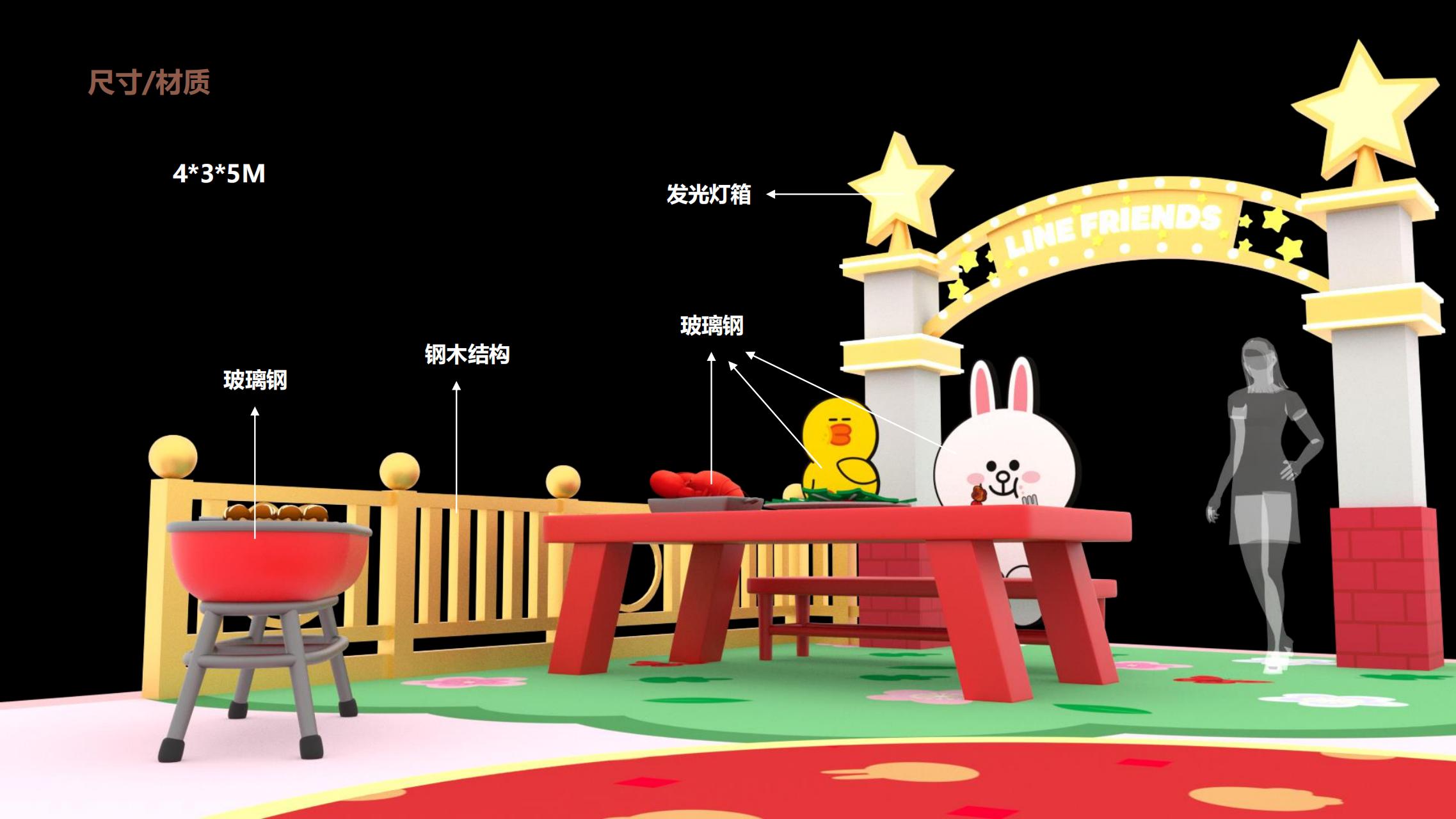 LINE FRIENDS趣享假日旋转木马嘉年华IP展
