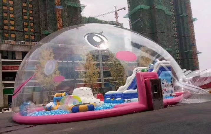 透明鲸鱼岛乐园海洋球乐园