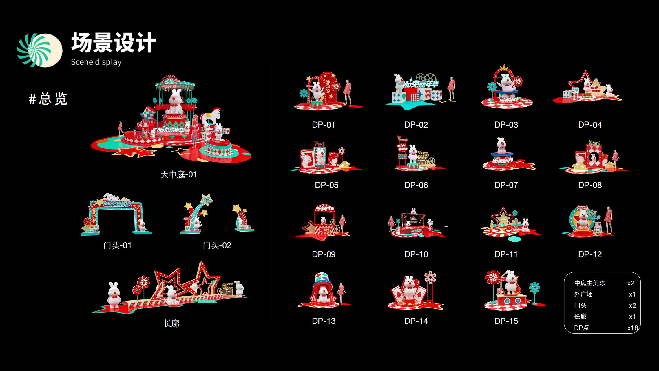 MO兔嘉年华 - 2023兔年新年双旦美陈方案授权