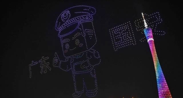 广州小蛮腰无人机灯光秀