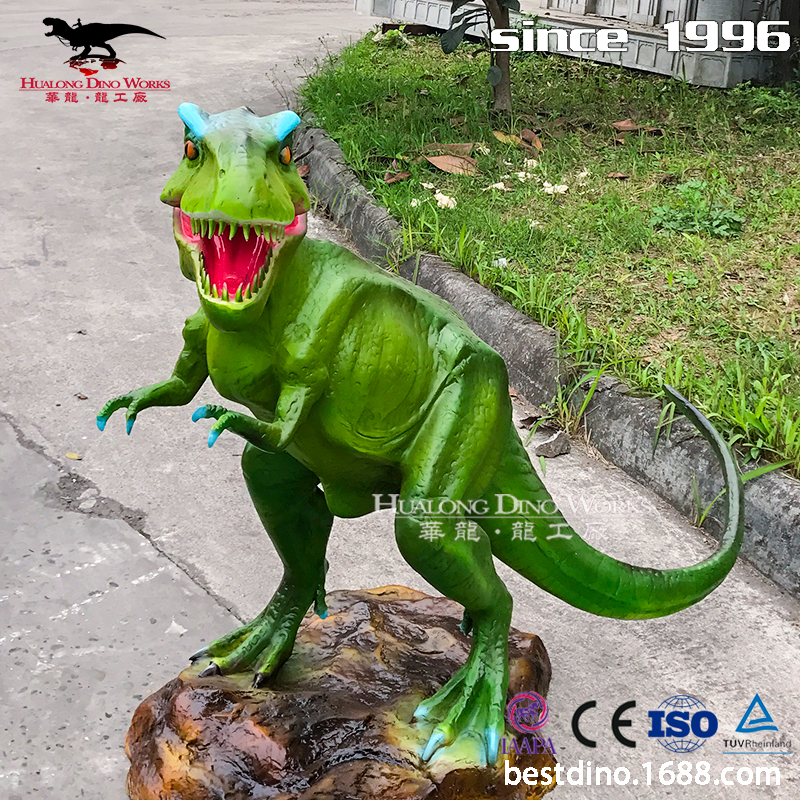 恐龙动物玻璃钢雕塑制作商场办公室网红摆件科技馆博物馆道具