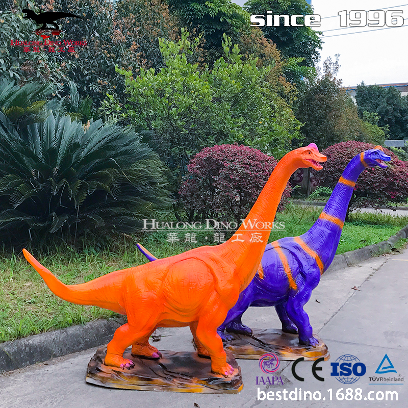 恐龙动物玻璃钢雕塑制作商场办公室网红摆件科技馆博物馆道具