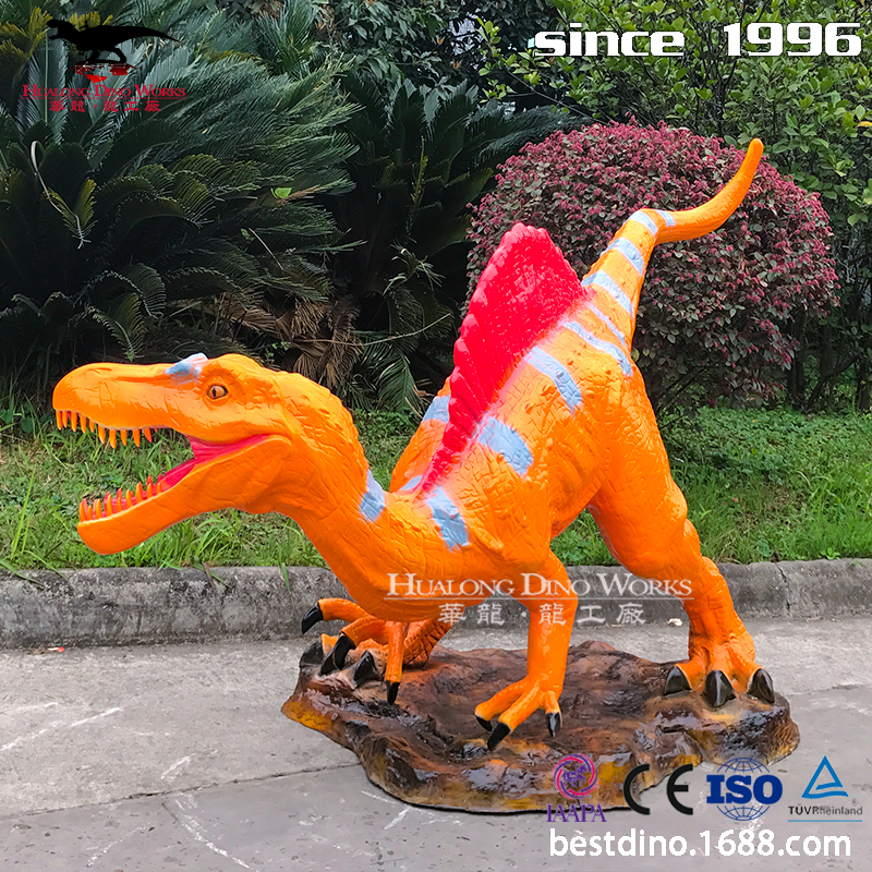 恐龙动物玻璃钢雕塑制作商场办公室网红摆件科技馆博物馆道具