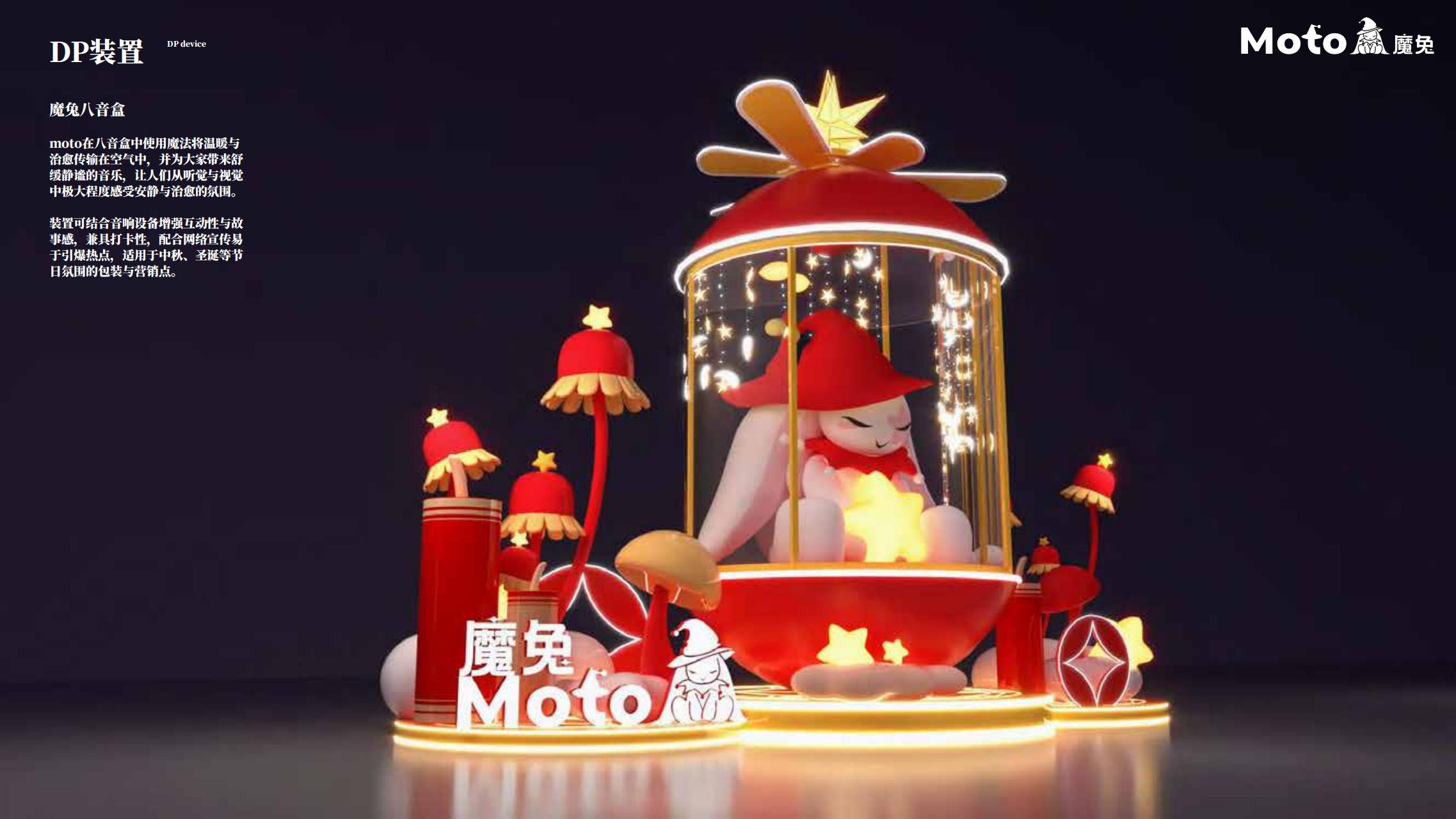 Moto魔兔来袭-兔年新年双旦IP美陈授权