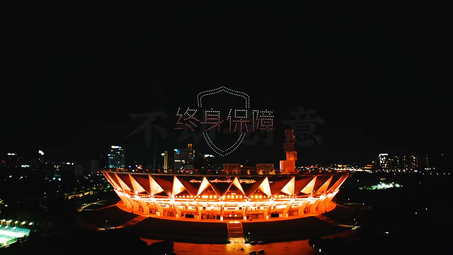 无人机灯光秀、无人机编队