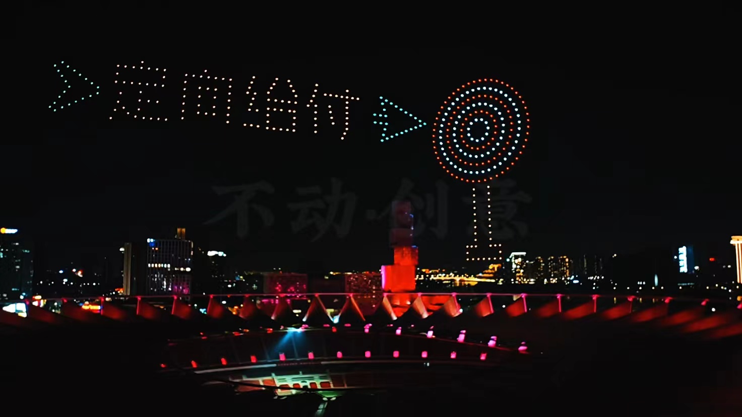 无人机灯光秀、无人机编队